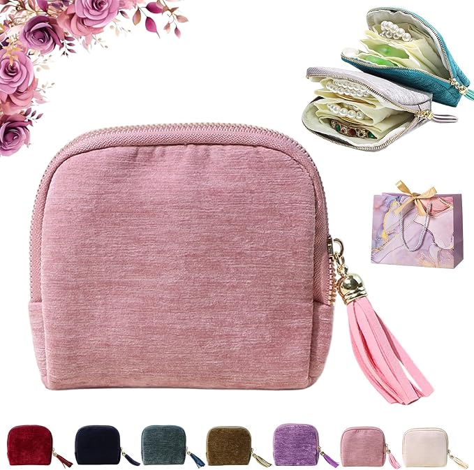 Travel Jewelry Case, Portable Jewelry Storage Bag, Compact Foldable Five by Unknown
