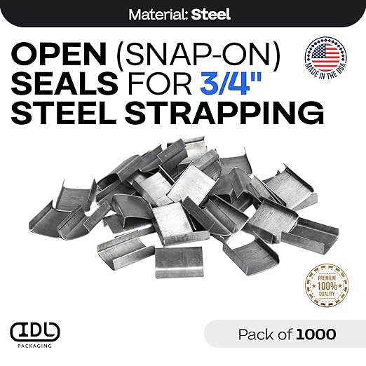 IDL Packaging Open Seals for 3/4" Strap Width Steel Strapping - Image 2
