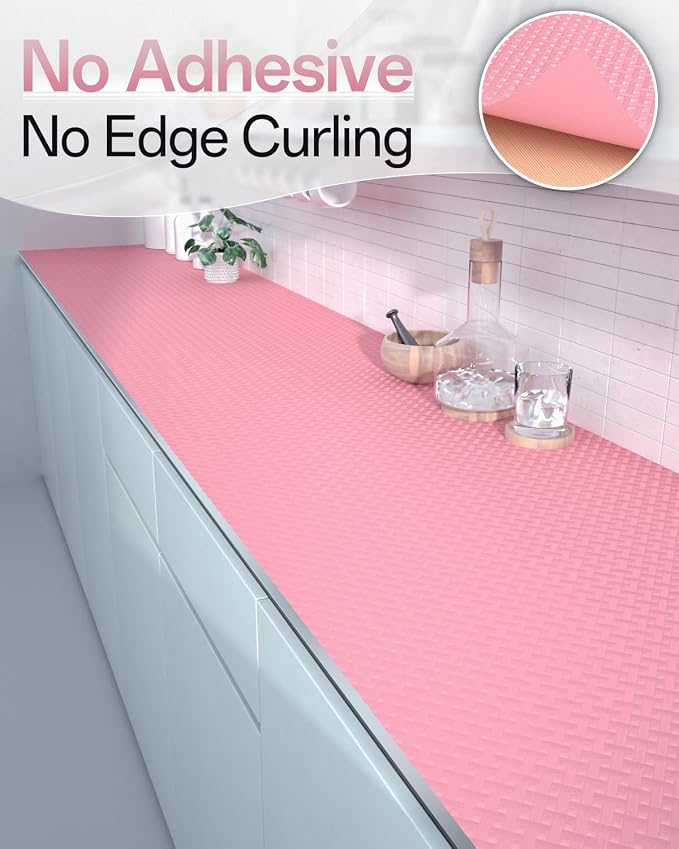 Shelf and Drawer Liner for Kitchen Cabinet, Non-Adhesive 18in x 360in - Image 4