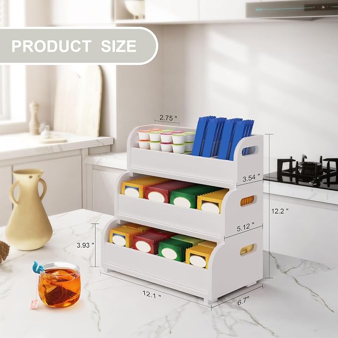 Wisuce Tea Holder for Tea Bags Organizer - Image 2