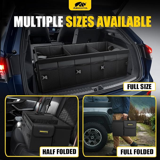 MIKKUPPA Car Trunk Organizer - 95L Collapsible Trunk Organizer - Image 4