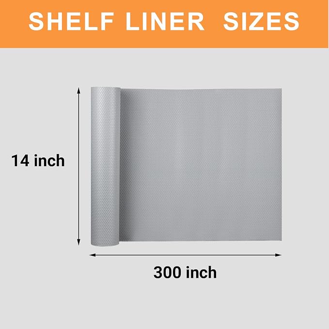 Shelf Liners for Kitchen Cabinets Non-Adhesive: Waterproof Drawer Liner 14 Inch - Image 8