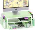 OPNICE Desk Organizers and Accessories, 2-Tier Computer Monitor Stand Riser by OPNICE