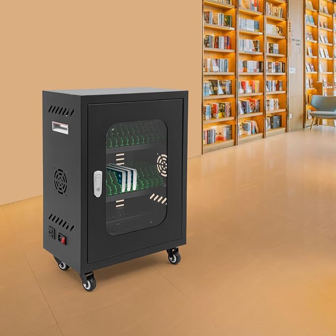 30 Slots Cell Phones Charging Station, Rechargeable Cellphone Locker Storage - Image 5