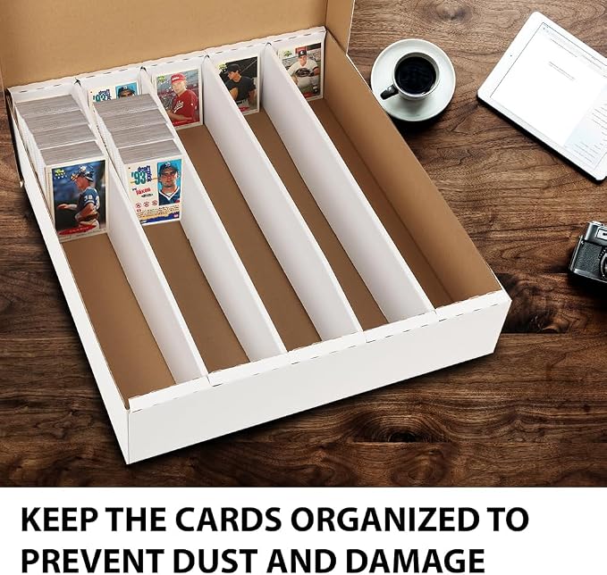 GRAND ORANGE 5000 Count Card Storage Box Full Lid Trading and Gaming Card - Image 3