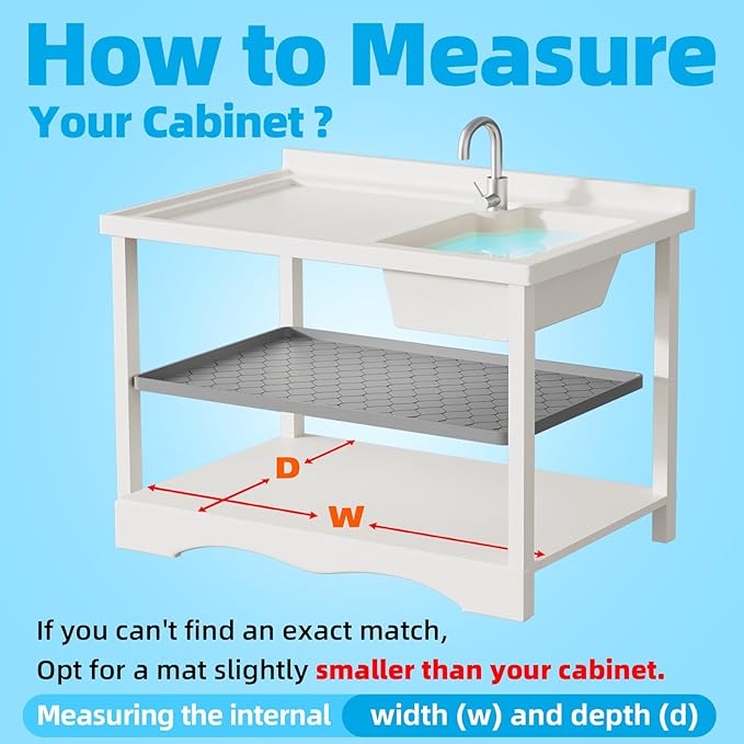 Silicone Under Sink Mat 25" x 19", kitchen Essentials and Gadgets, Shelf liner - Image 6