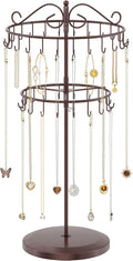 iDavosic.ly 2 Tier Rotating Necklace Holder Organizer by iDavosicly