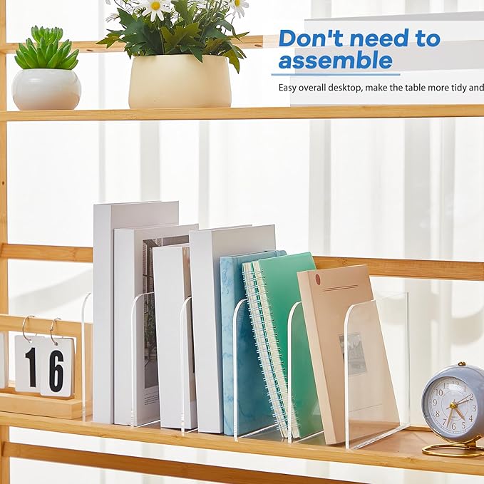 Suzile 2 Sets of Clear Acrylic Magazine Holder - Image 4