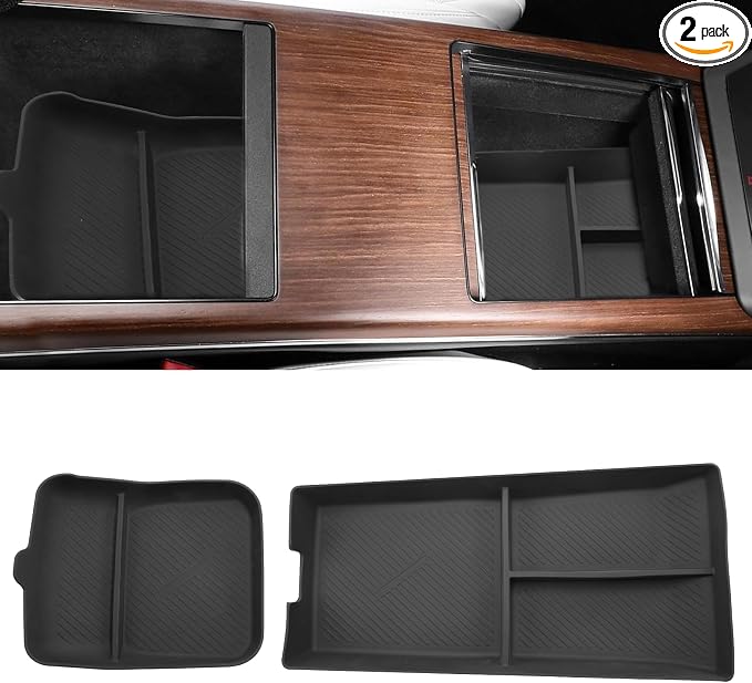 Yumzeco Center Console Organizer Tray Mat Compatible by Yumzeco