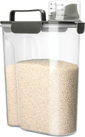 Rice Storage Container, 5 to 10lb Dry Food Airtight Dispenser, Pet Dog Cat Food by Viretec