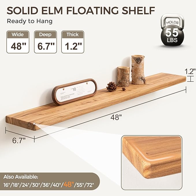 Fun Memories 48 Inch Floating Shelves - Image 3
