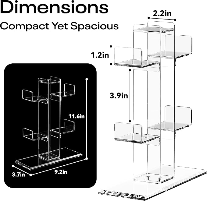 Crpich Acrylic Controller Stand, 3-Tier Headphone and Game Controller Holder - Image 2