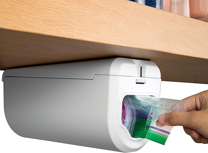 ELYPRO Dispenser for Ziplock Bags size Quart, and Snack Bags | Under-Cabinet or - Image 2