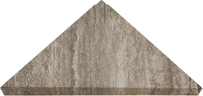 Palisade Vinyl Waterproof Corner Shower Shelf in Grecian Earth - Image 4