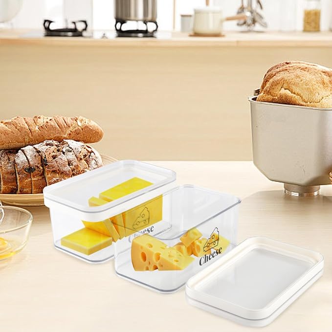 Cheese Container for Refrigerator Airtight Creamer Container - Image 6