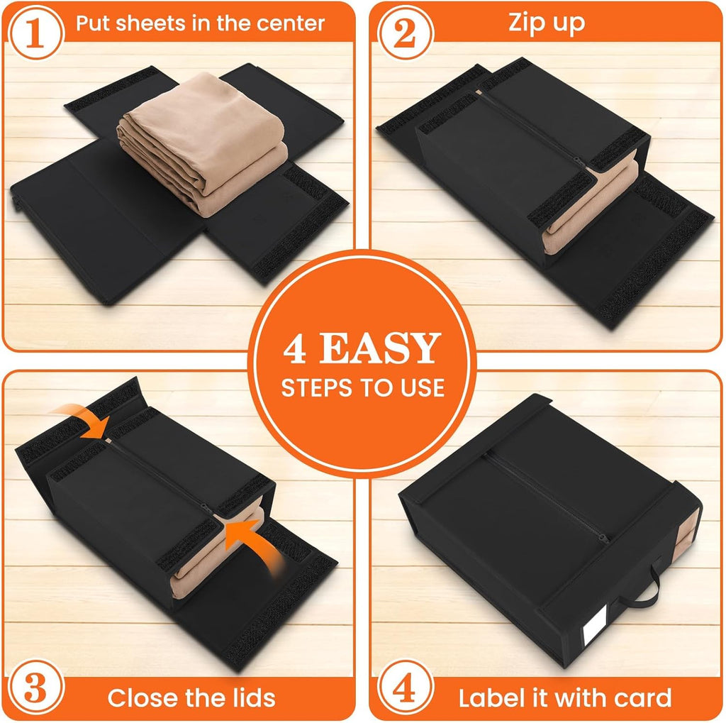 Sheet Organizers and Storage,Closet Bed Sheet Organizer Under Bed