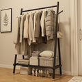 Solid Wood Clothing Rack, Rolling Clothes Rack by Muwuele