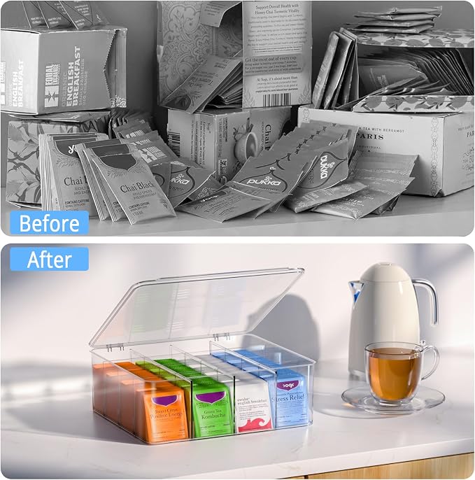 Tea Bags Organizer with Lids - Image 3