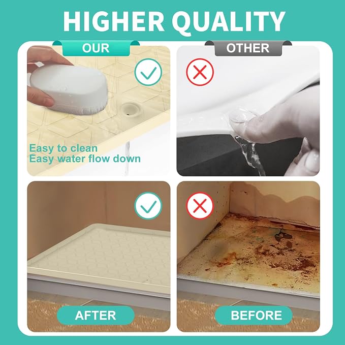 Under Sink Mat for Kitchen Silicone Waterproof Under Sink Liner, Flexible Sink - Image 6