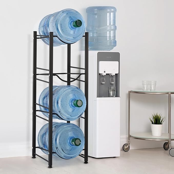 smusei 5 Gallon Water Bottle Holder 4 Tier Water Cooler Jug Stand Storage - Image 7