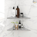 FerdY 2-Pack 10" Brushed Nickel Recessed Corner Shower Shelf, by FerdY