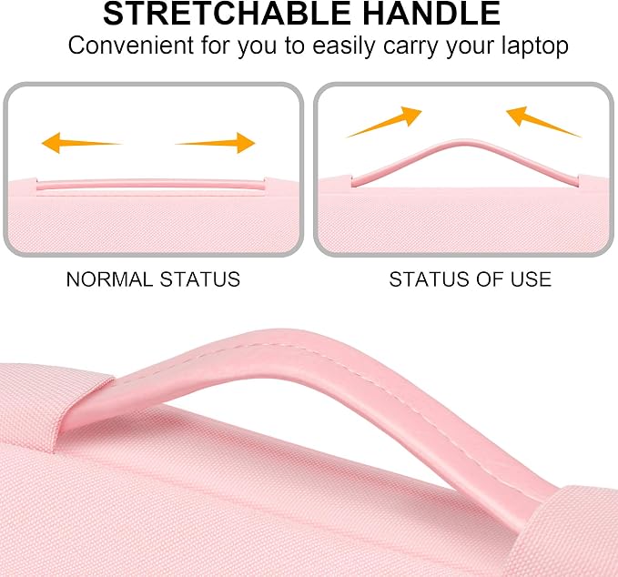 Lacdo Laptop Sleeve for Women, 14 Inch Laptop Sleeve Case for HP Lenovo Dell - Image 5