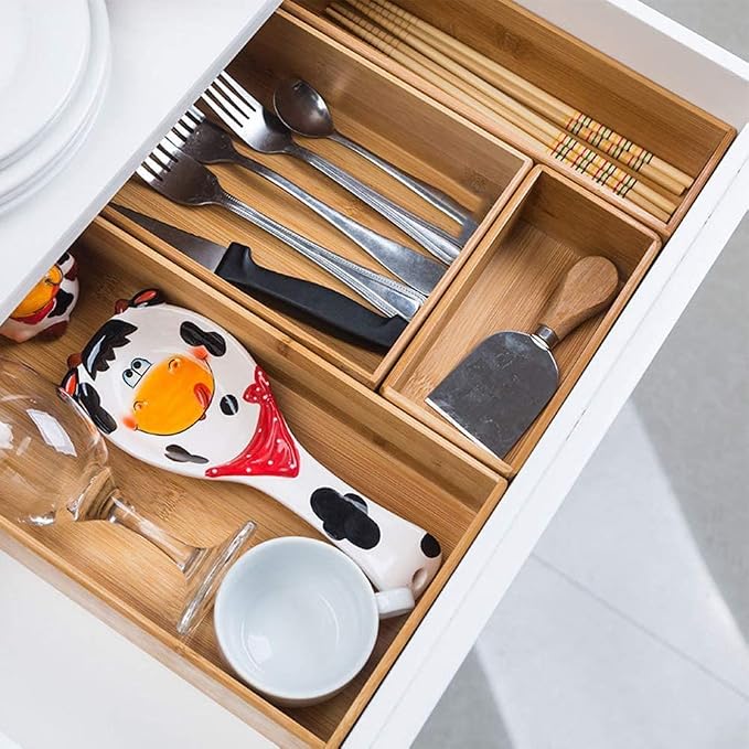 Bamboo Drawer Organizer - Image 6