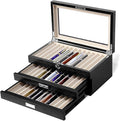 wood pen display case 36 slot Fountain pen Box storage Organizer by Besforu