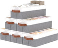 OUTBROS Foldable Drawer Organizers Gray/White, 15x6.1x5.1in, 6-Pack