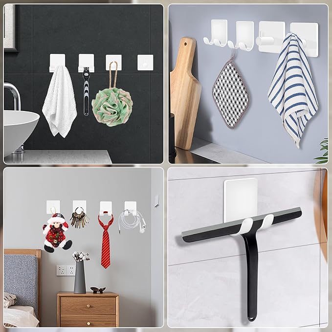 CGBE Razor Holder for Shower, 4 Packs Shaver Holder and 4 Packs Shower Hooks - Image 7