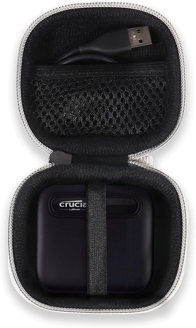 CaseSack Case for Crucial X6 500GB, 4TB Portable SSD, Handy Organizer - Image 3