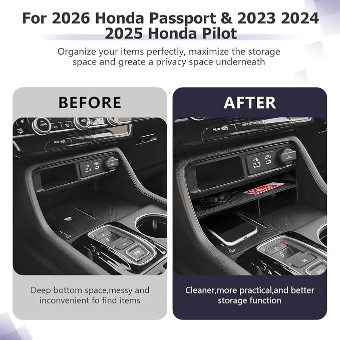 LUWU 2026 Passport Center Console Organizer Compatible - Image 2