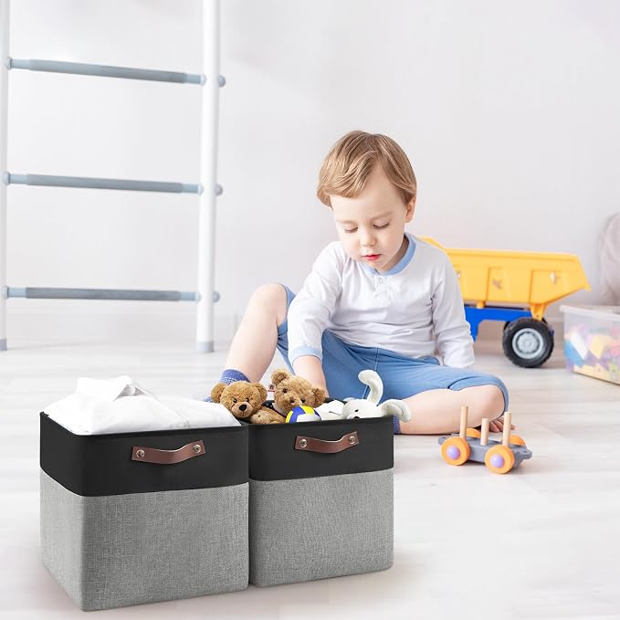Collapsible Fabric Cube Storage Bins 11x11×11 - Image 6
