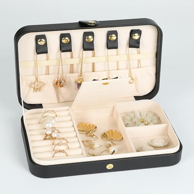 Small Jewelry Box, Travel Jewelry Case Portable Jewelry Boxes - Image 5