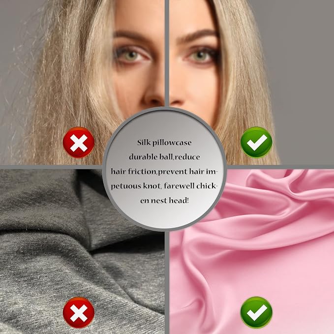 Silk Pillowcase for Hair and Skin, Breathable and Sliky 100% Silk Pillowcases - Image 5