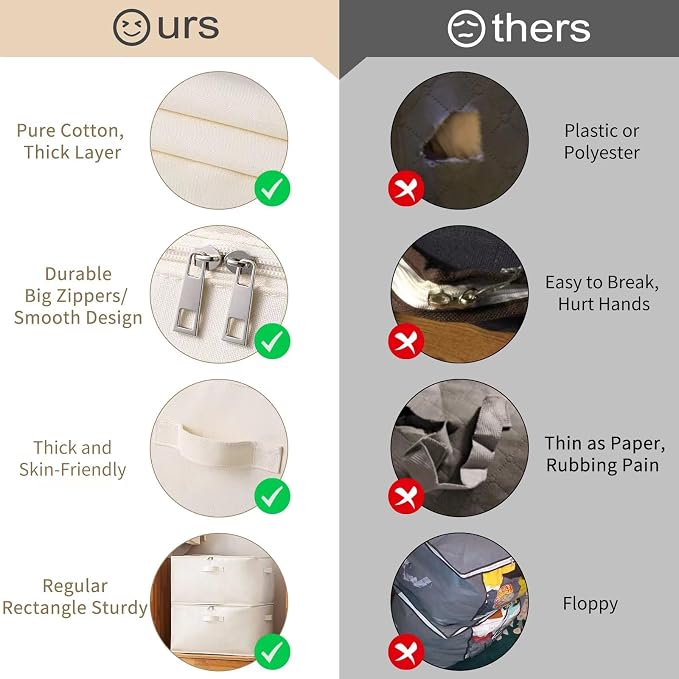 Canvas Comforters Bags Closet Organizers and Storage - Image 5