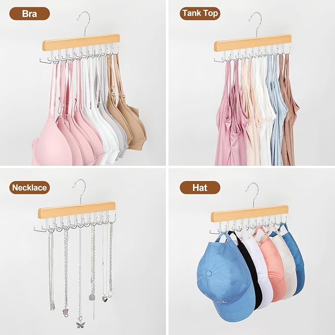 TOPIA HANGER 2 Pack 2 in 1 Belt Tie Hanger - Image 6