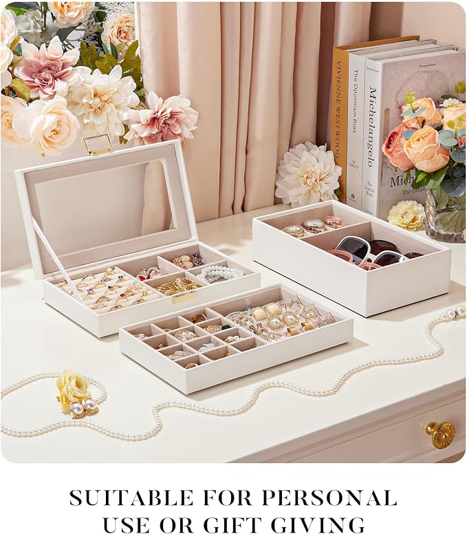 Homde Jewelry Tray Stackable Jewelry Box - Image 8