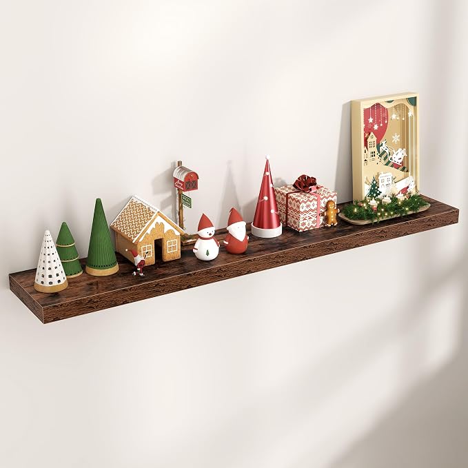 Floating Shelves for Wall, Engineered Wood Wall Shelves by Venusmiles