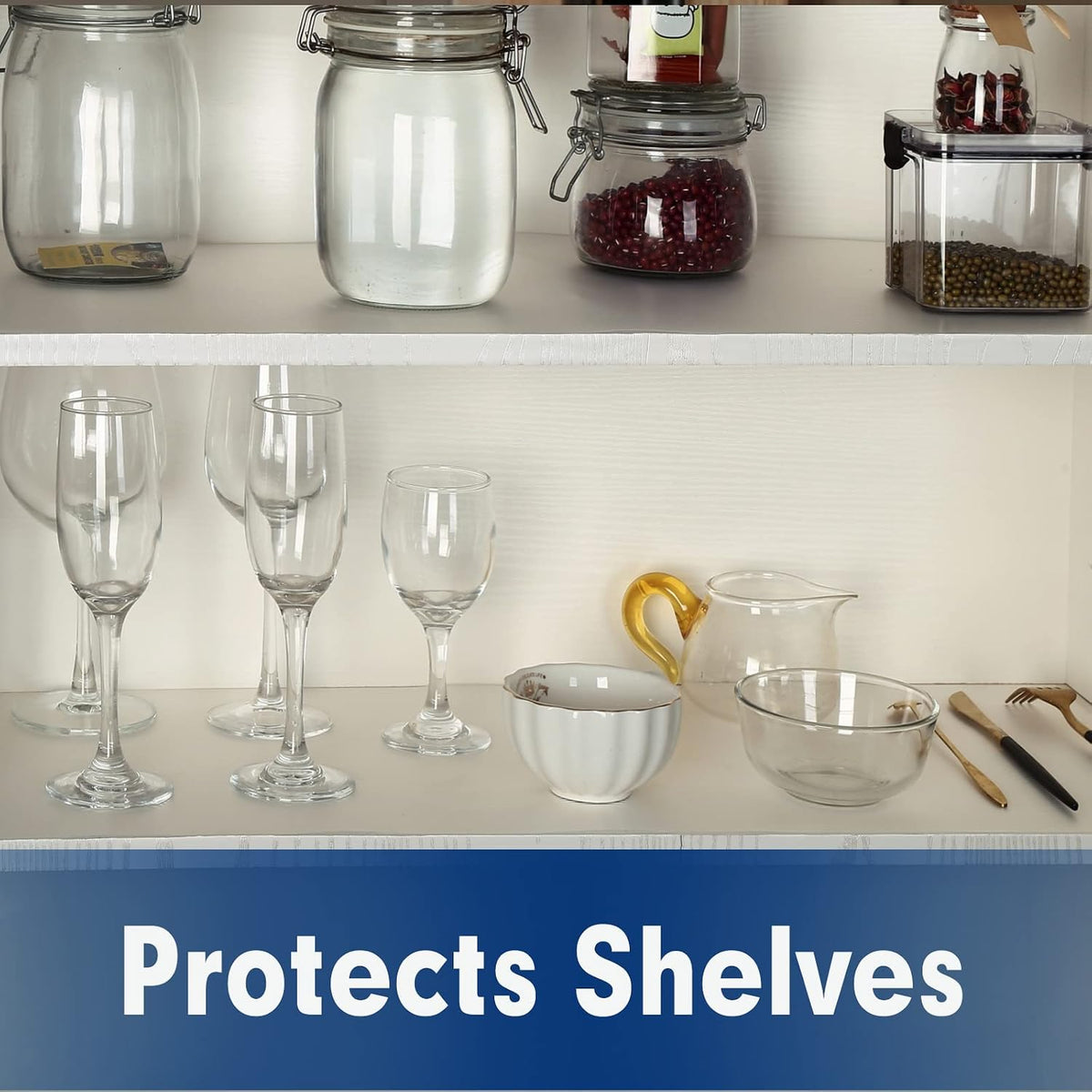 Shelf Liner, Drawer Liner, 12 x 120 Inches Cabinet Liner for Kitchen