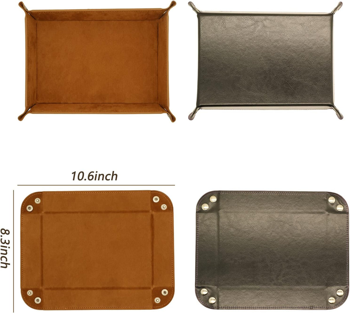 Valet Organizer - Catchall Tray for Jewelry, Wallets, Watches, Keys