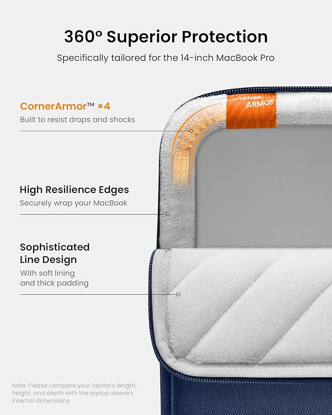 tomtoc 360 Protective Laptop Sleeve Set - Image 5