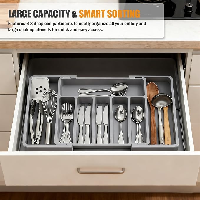 Large Expandable Silverware Organizer - Image 3