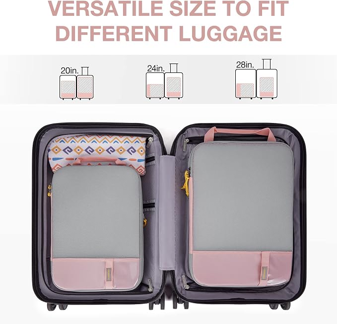 BAGSMART 6 Set /4 Set/2 Set Compression Packing Cubes - Image 3