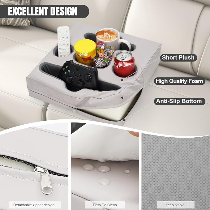 STBoo Couch Cup Holder Pillow Tray - Image 2