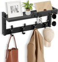 Coat Rack Wall Mount with Shelf, Coat Hanger Wall Mount with Key Hooks and Mail by dreampossible