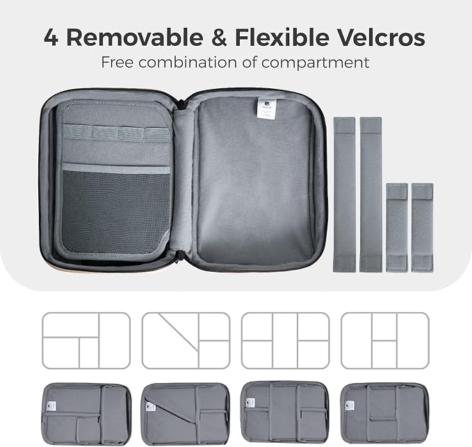 pack all Electronic Organizer Plus, Larger Capcity Cable Organizer Bag - Image 8