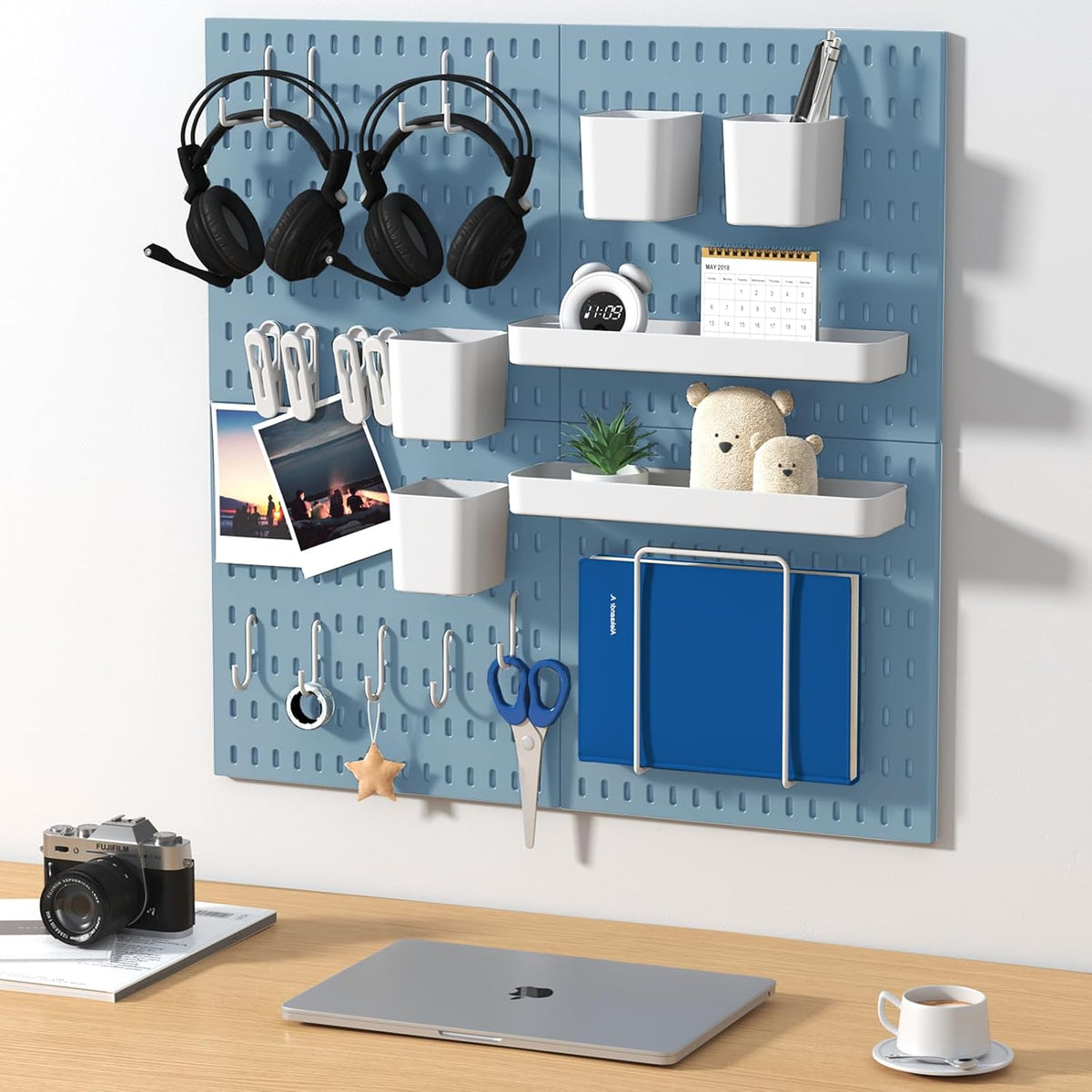 Peg Board Combination Kit, 8 Pegboards with 40 Accessories, Pegboard