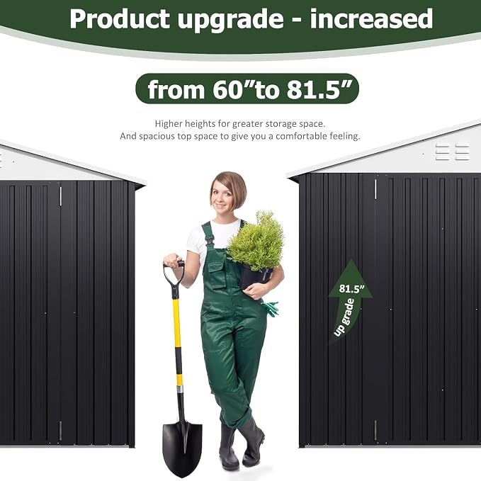 10x14 FT Outdoor Storage Shed, Garden Shed - Image 5