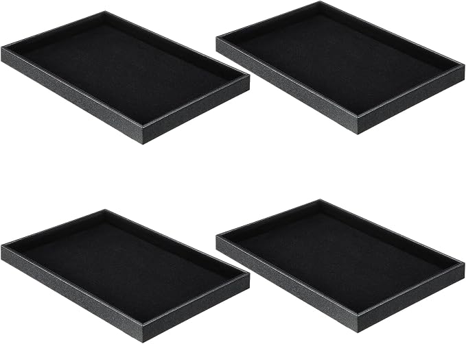 Quelay Stackable Jewelry Tray Jewelry Organizer Tray Showcase Display Empty by Unknown